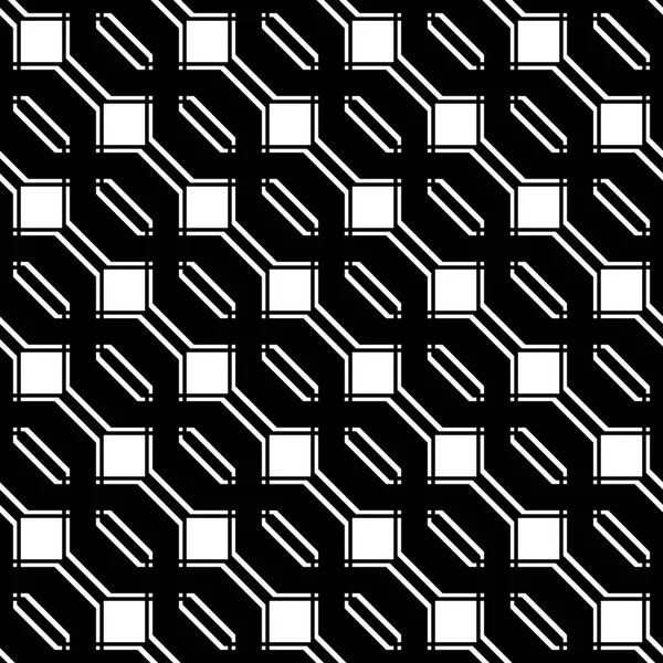 Diseño Inconsútil Patrón Geométrico Monocromo Fondo Abstracto Arte Vectorial — Archivo Imágenes Vectoriales