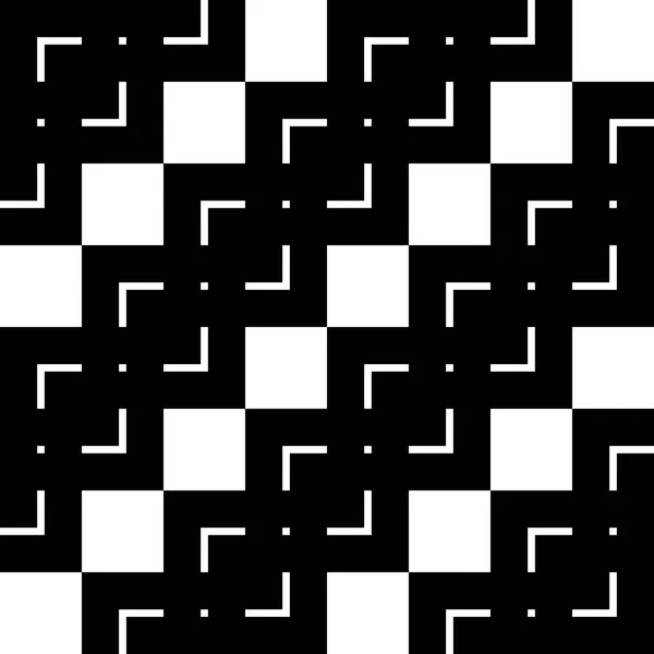 Design Motif Géométrique Monochrome Sans Couture Fond Abstrait Art Vectoriel — Image vectorielle