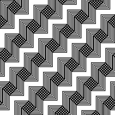 Tasarım Dikişsiz tek renkli zikzak desen. Arka plan. Vektör sanat