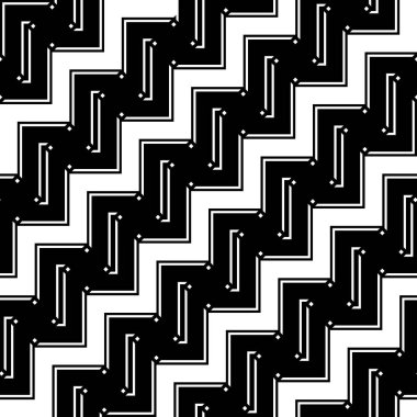 Tasarım Dikişsiz tek renkli zikzak desen. Arka plan. Vektör sanat