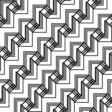 Tasarım Dikişsiz tek renkli zikzak desen. Arka plan. Vektör sanat