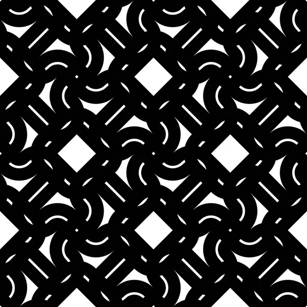 デザイン シームレスな白黒幾何学模様 抽象的な線はテクスチャ背景です ベクター アート — ストックベクタ