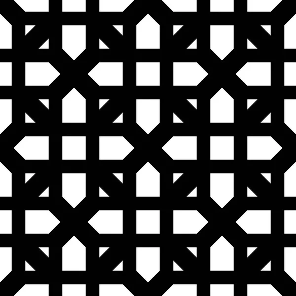 Navrhnout Bezešvé Monochromatické Mřížky Vzor Abstraktní Pozadí Vektorové Umění — Stockový vektor