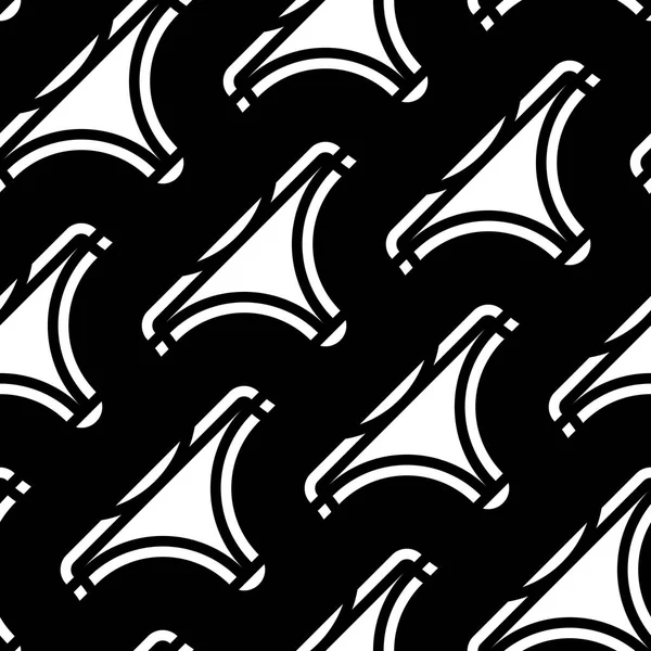 Diseño Inconsútil Patrón Ondulación Monocromo Fondo Abstracto Arte Vectorial — Vector de stock