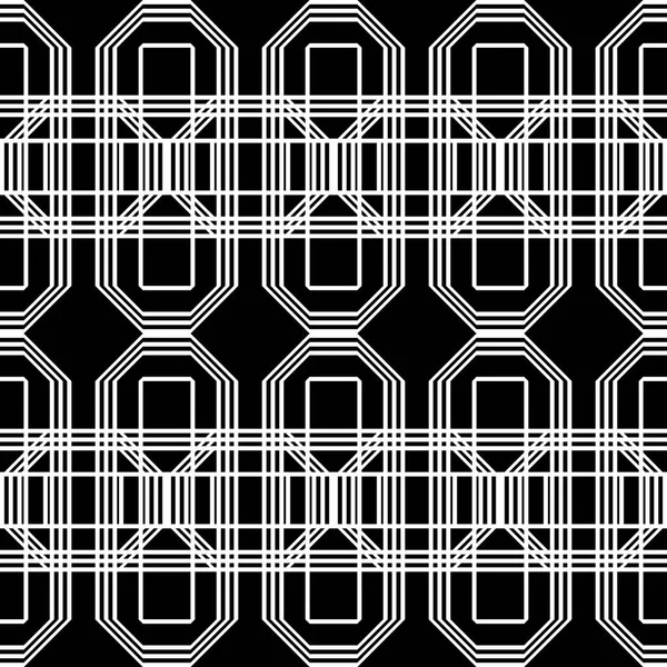 Σχέδιο Χωρίς Ραφή Μονόχρωμο Γεωμετρικό Μοτίβο Αφηρημένο Υπόβαθρο Διανυσματική Τέχνη — Διανυσματικό Αρχείο