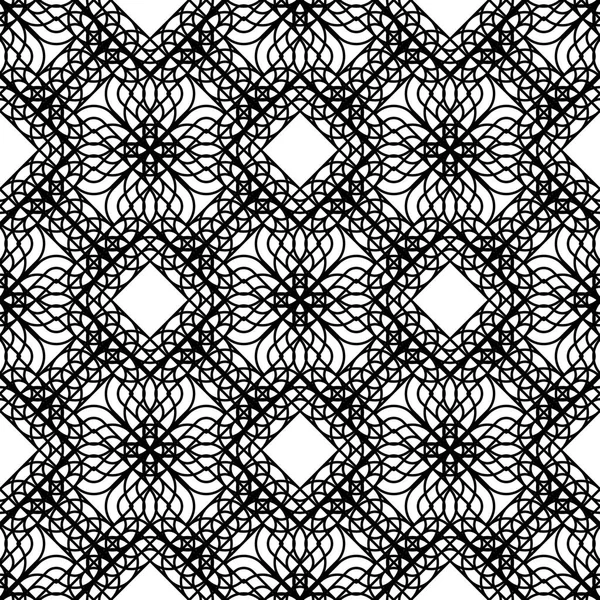 Design Motif Géométrique Monochrome Sans Couture Fond Abstrait Art Vectoriel — Image vectorielle