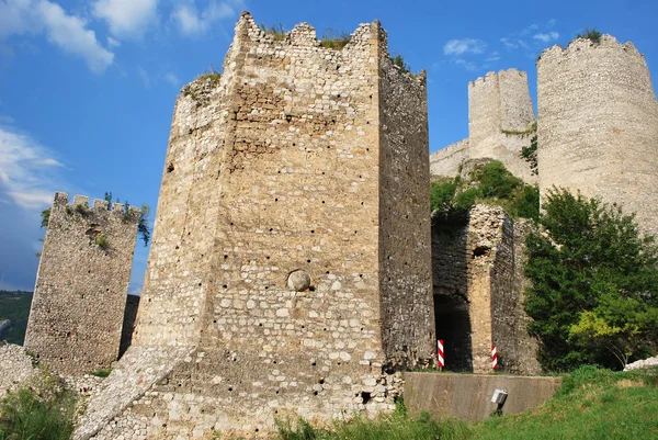 Antiga Fortaleza Golubac Sérvia — Fotografia de Stock