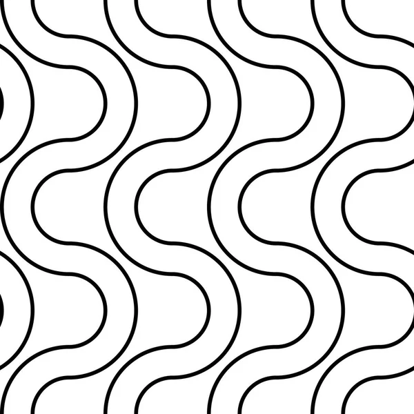 Diseña Patrón Zigzag Monocromo Sin Costuras Fondo Entrelazado Abstracto Arte — Vector de stock