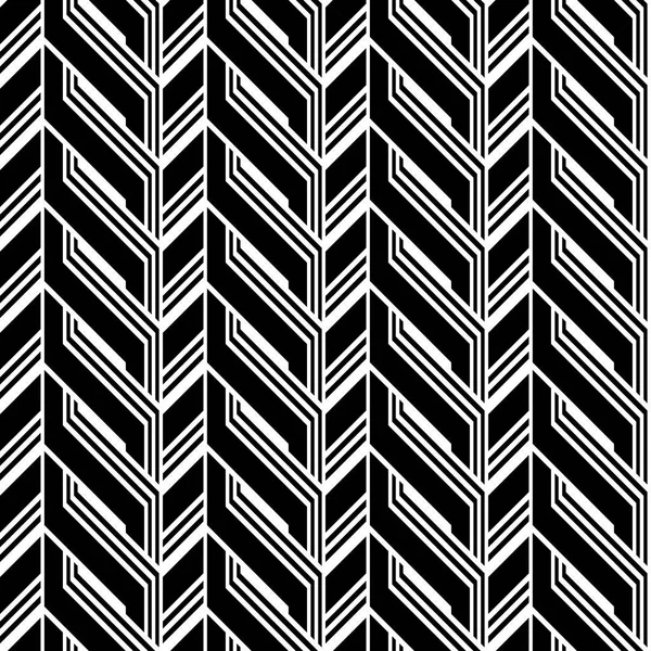 Conception Sans Couture Motif Zigzag Monochrome Contexte Abstrait Art Vectoriel — Image vectorielle