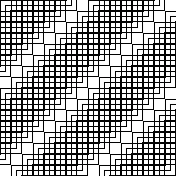 Conception Sans Couture Motif Zigzag Monochrome Fond Géométrique Abstrait Art — Image vectorielle