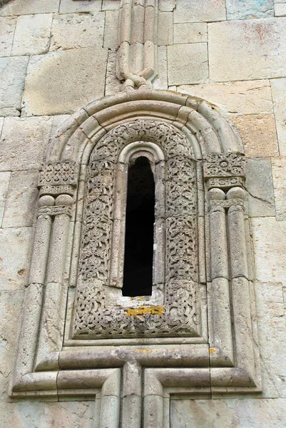 Old Decorated Window Ancient Monastery Dmanisi Georgia — Stock Photo, Image