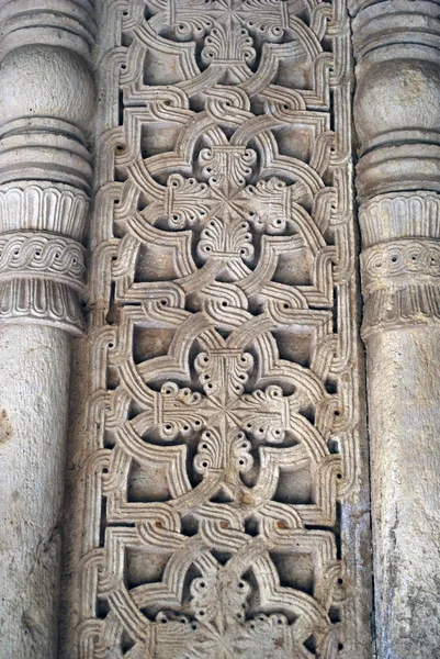 Parede Decorada Antigo Mosteiro Gelati Kutaisi Geórgia — Fotografia de Stock