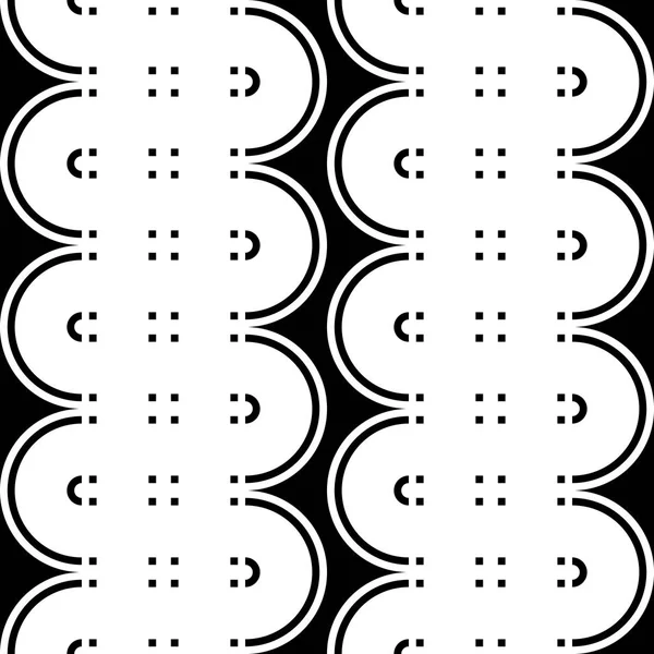 Modèle Ondulation Monochrome Sans Couture Conception Lignes Abstraites Fond Texturé — Image vectorielle