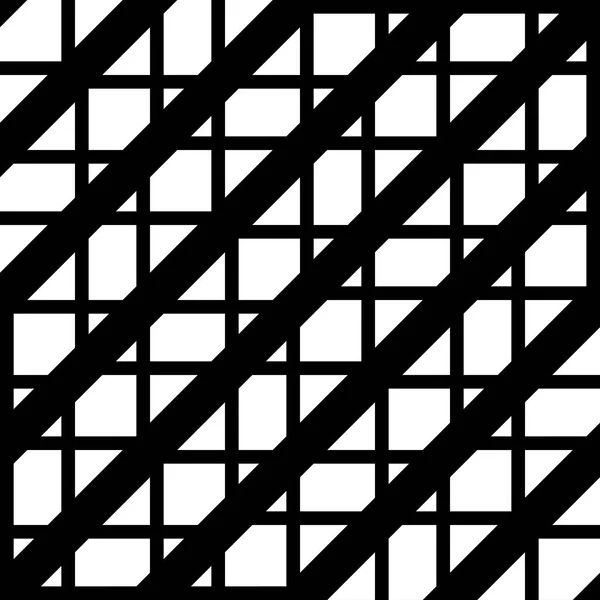 Ontwerp Naadloos Monochroom Rooster Patroon Abstracte Geometrische Achtergrond Vectorkunst — Stockvector