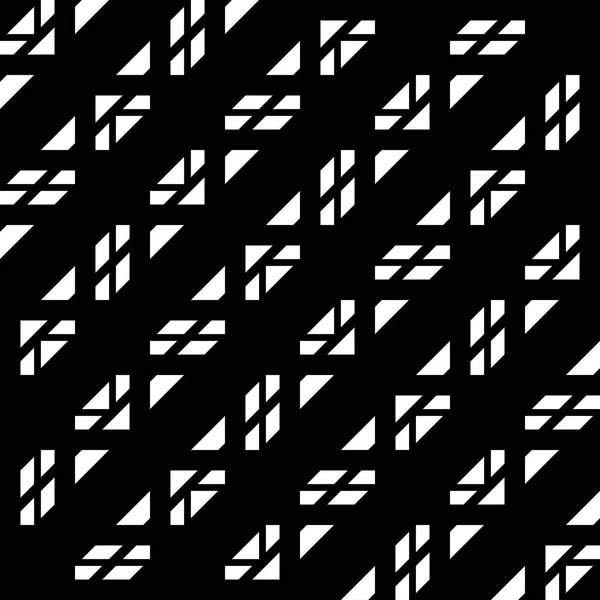 Entwerfen Sie Nahtlose Monochrome Gittermuster Abstrakter Geometrischer Hintergrund Vektorkunst — Stockvektor