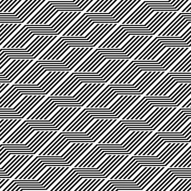 Tasarım Dikişsiz tek renkli zikzak desen. Arka plan. Vektör sanat