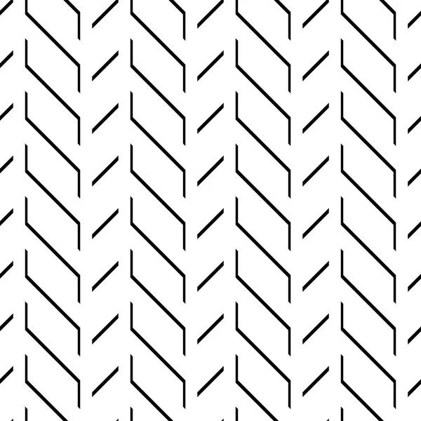 Design Senza Soluzione Continuità Modello Zig Zag Monocromatico Sfondo Astratto — Vettoriale Stock