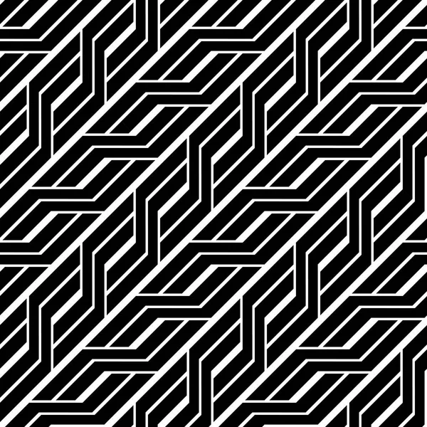 Conception Sans Couture Motif Zigzag Monochrome Contexte Abstrait Art Vectoriel — Image vectorielle