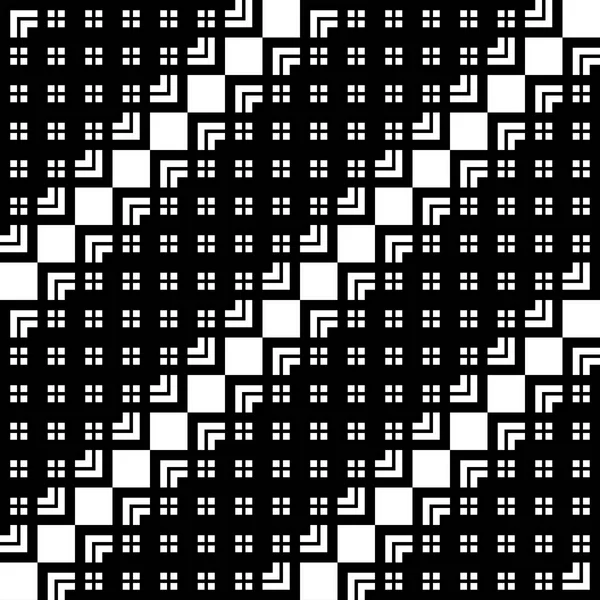 Diseña Patrón Zigzag Monocromo Sin Costuras Fondo Geométrico Abstracto Arte — Vector de stock