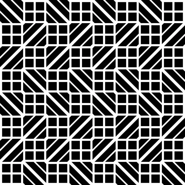 Bezszwowy Monochromatyczny Wzór Geometryczny Abstrakcyjne Tło Sztuka Wektorowa — Wektor stockowy