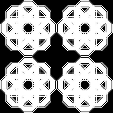 Tasarım seamless tek renkli dantel modeli. Arka plan. Vektör sanat