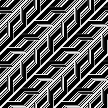 Tasarım Dikişsiz tek renkli zikzak desen. Arka plan. Vektör sanat