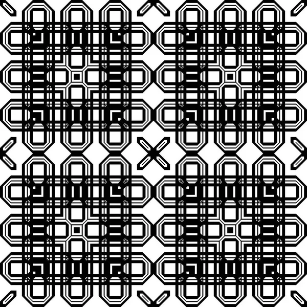 Design Motif Géométrique Monochrome Sans Couture Fond Abstrait Art Vectoriel — Image vectorielle