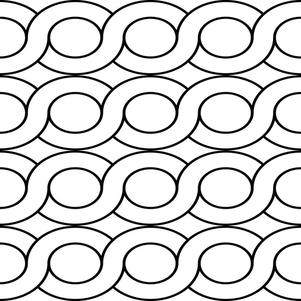 Дизайн Бесшовный Спиральный Крученый Узор Абстрактный Монохромный Эллипсный Фон Векторное — стоковый вектор