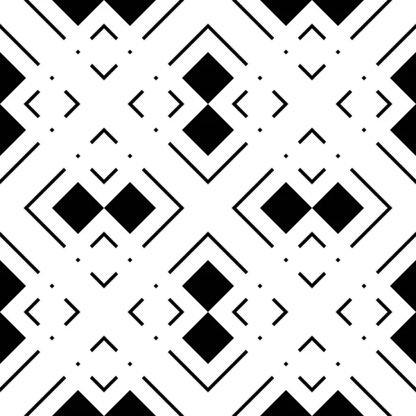 Conception Motif Grille Monochrome Sans Couture Contexte Abstrait Art Vectoriel — Image vectorielle