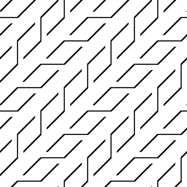 Diseña Patrón Zigzag Monocromo Sin Costuras Fondo Abstracto Arte Vectorial — Archivo Imágenes Vectoriales