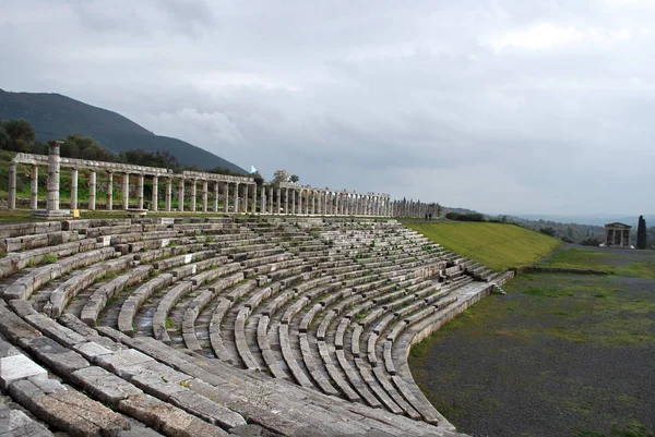 Antigo Estádio Messene Grécia — Fotografia de Stock