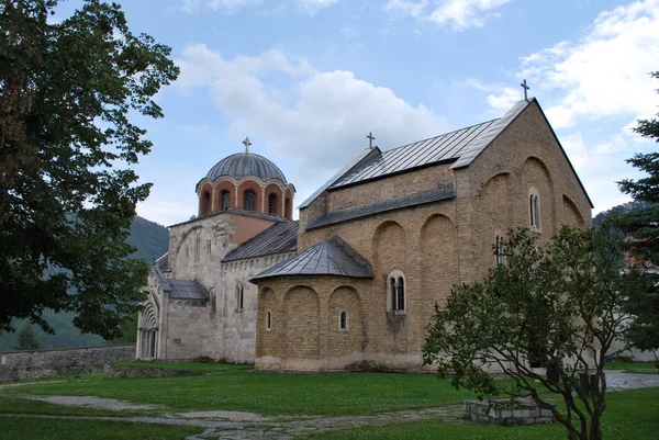 Starověký Klášter Studenica Srbsku — Stock fotografie