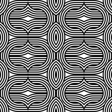 Kusursuz monokrom karışımlı desen tasarla. Soyut arkaplan. Vektör sanatı