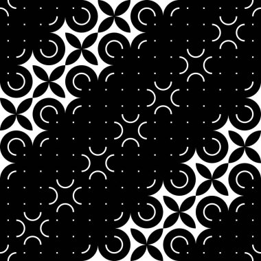 Tasarım Dikişsiz tek renkli dekoratif desen. Geometrik arka plan. Vektör sanat