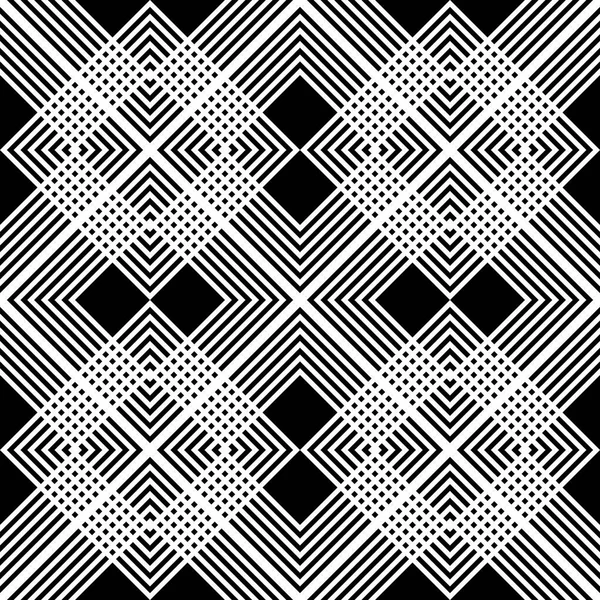 Design Seamless Monochrome Grating Pattern Abstract Background Vector Art — Stock Vector