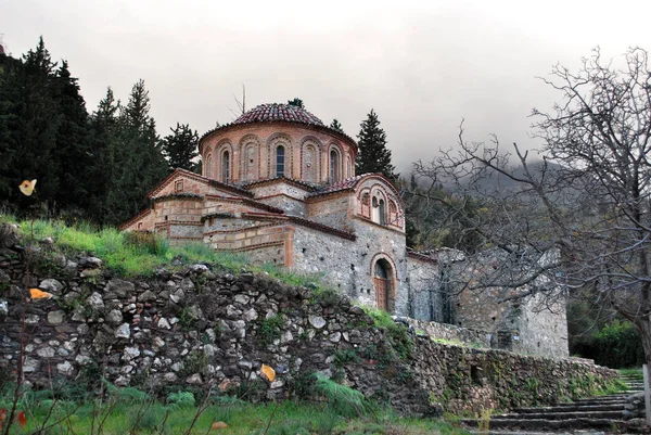 Стародавні Візантійського Міста Mistras Греції — стокове фото