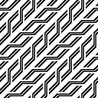 Tasarım Dikişsiz tek renkli zikzak desen. Arka plan. Vektör sanat