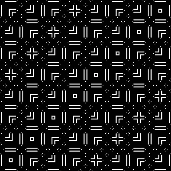 Diseño Patrón Monocromo Sin Costuras Fondo Zigzag Abstracto Arte Vectorial — Vector de stock