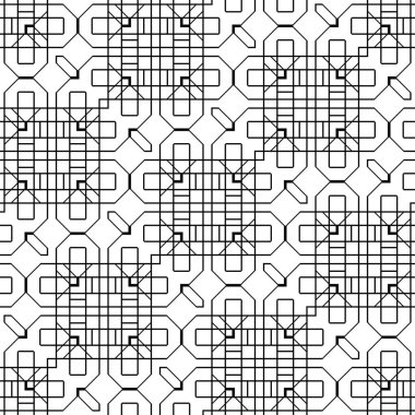 Kusursuz tek renkli geometrik desen dizaynı. Soyut arkaplan. vektör sanatı