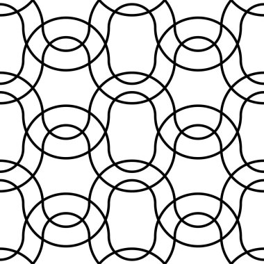 Kusursuz tek renkli ızgara deseni tasarla. Soyut iç içe geçmiş. Vektör sanatı