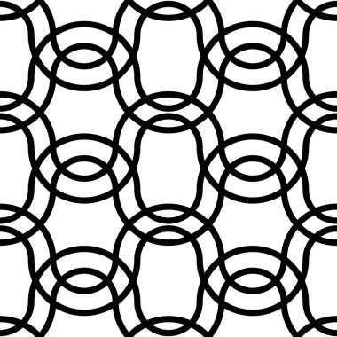 Kusursuz tek renkli ızgara deseni tasarla. Soyut iç içe geçmiş. Vektör sanatı