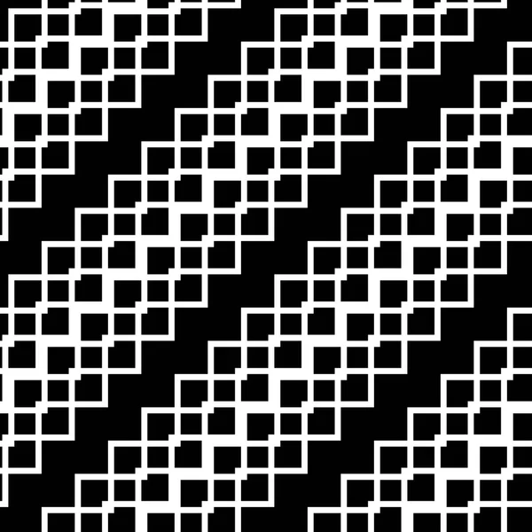 デザイン シームレスな白黒格子パターン 抽象的な背景 ベクター アート — ストックベクタ
