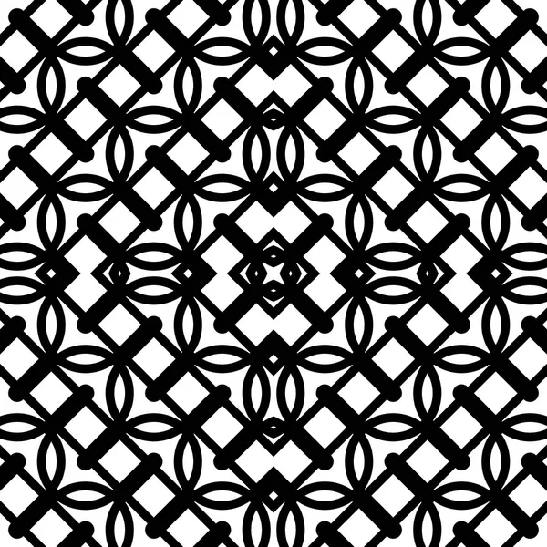 Дизайн Безшовної Монохромної Сітки Абстрактний Декоративний Фон Векторне Мистецтво — стоковий вектор