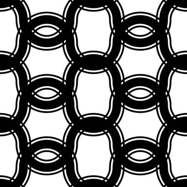 Kusursuz tek renkli ızgara deseni tasarla. Soyut iç içe geçmiş. Vektör sanatı