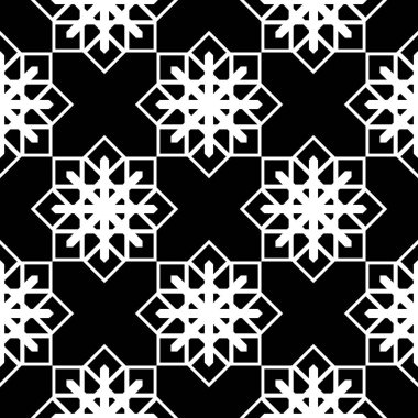 Sorunsuz tek renkli kar tanesi desen tasarım. Arka plan. Vektör sanat