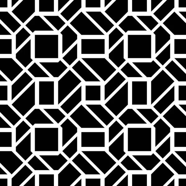 Design Motif Géométrique Monochrome Sans Couture Fond Abstrait Art Vectoriel — Image vectorielle