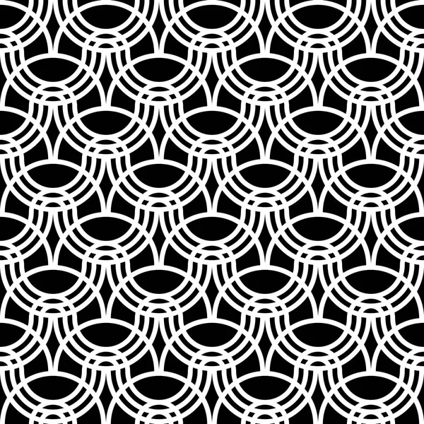Design Nahtloses Monochromes Wellenmuster Abstrakter Hintergrund Vektorkunst — Stockvektor
