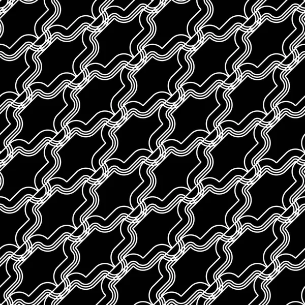 Design Seamless Monochrome Waving Pattern Abstract Background Vector Art — Stock Vector