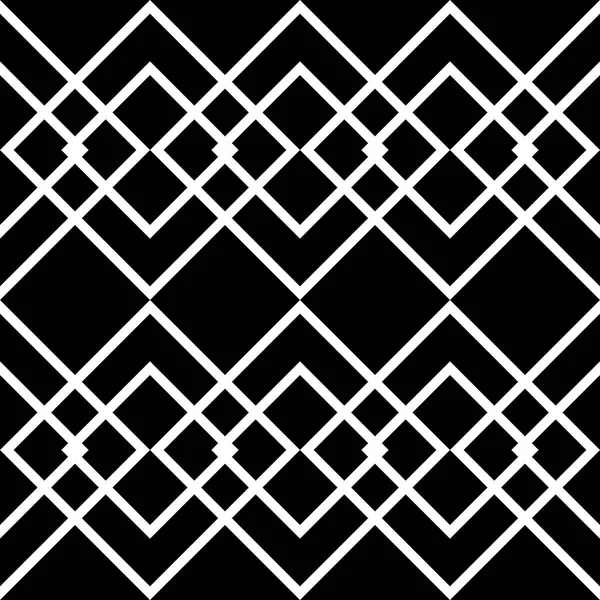 Diseño Inconsútil Patrón Geométrico Monocromo Fondo Abstracto Arte Vectorial — Archivo Imágenes Vectoriales