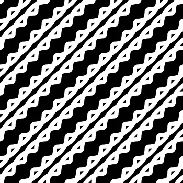 Diseña Patrón Zigzag Monocromo Sin Costuras Fondo Abstracto Arte Vectorial — Archivo Imágenes Vectoriales